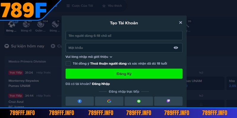 Đăng ký theo hướng dẫn đã cho